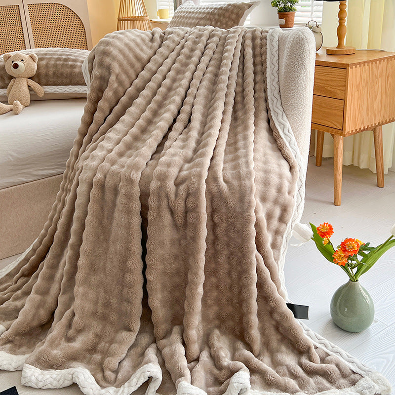 Soft Ribbed Plush Throw Blanket – product image 22