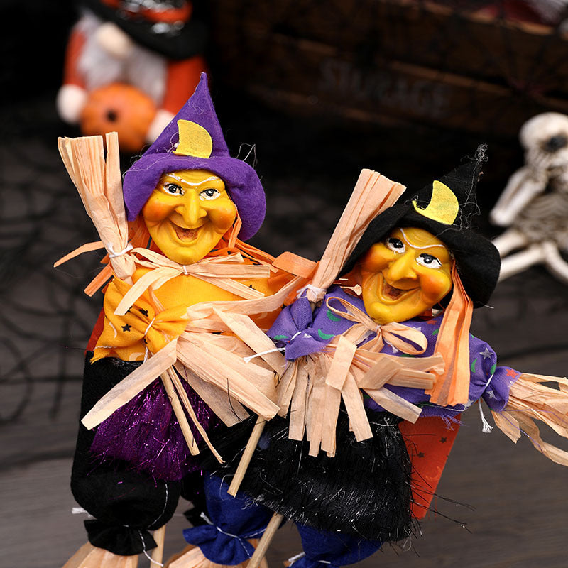 Witch Doll Halloween Decoration with Pointed Hat, 47 cm - product view 5