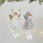 Plush Christmas Fairy Doll with Silver Wings, 22 cm - product view 3