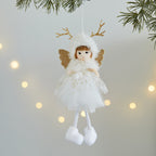 Plush Christmas Fairy Doll with Silver Wings, 22 cm - product view 5