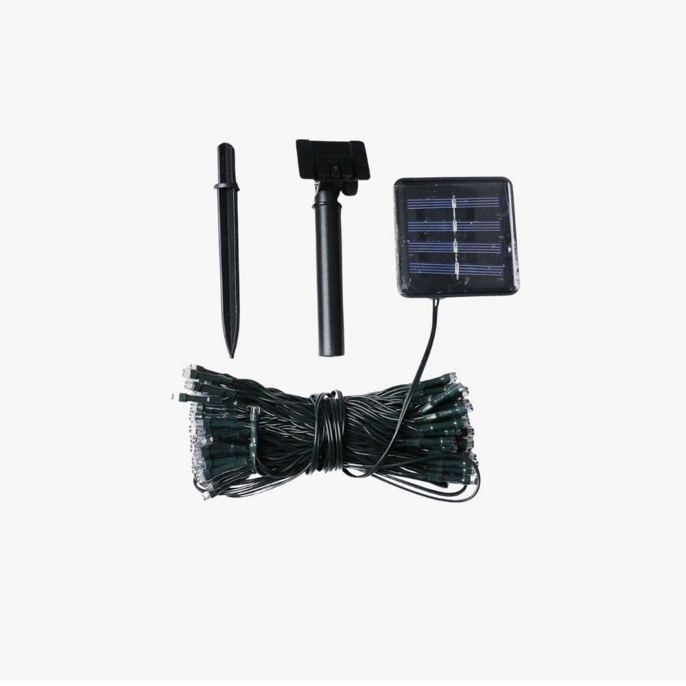 Solar Outdoor Fairy String Lights, Warm White LED - view 2