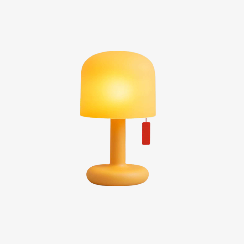 Mini Orange Mushroom Table Lamp, USB Rechargeable - view 1
