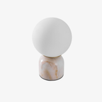 Marble Base Glass Globe Table Lamp, UK Plug - view 2