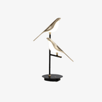 LED Bird Table Lamp with Gold-Tone Frame, UK Plug - view 1