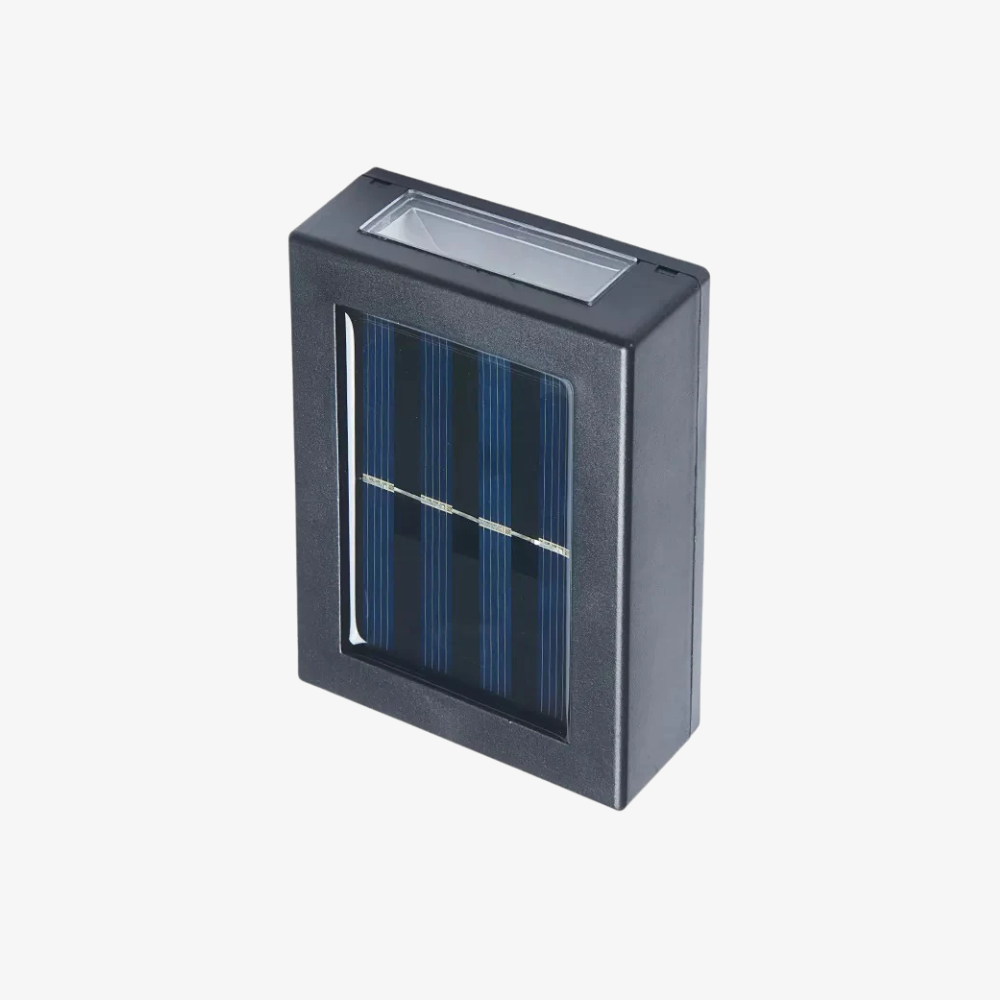 Solar Dual-Beam LED Wall Light for Gardens and Fences - view 2