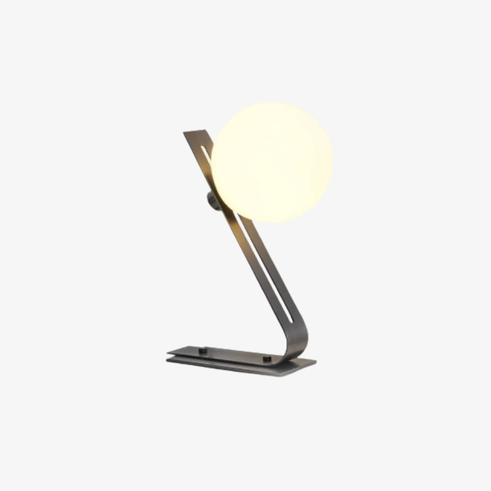 Adjustable Glass Globe Table Lamp, UK Plug - view 2