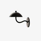 Coloured Metal LED Wall Sconce, Compact Curved Design - view 2