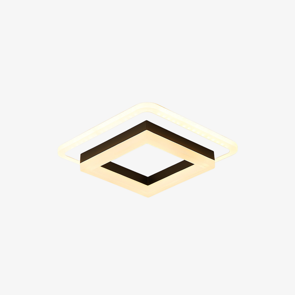 Bezel LED Flush Ceiling Light, Low-Profile Design - view 2