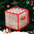 Ornament Storage Box Clear Plastic Christmas Decoration Organiser