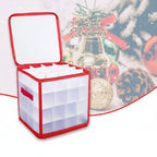Ornament Storage Box Clear Plastic Christmas Decoration Organiser