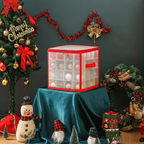 Ornament Storage Box Clear Plastic Christmas Decoration Organiser