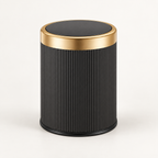 Oval Trash Can Press Top Compact Bathroom Home Storage