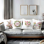Spring Easter Cushion Covers, Set of 4 Floral Designs - product view 6
