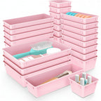 Drawer Organiser Plastic Storage Trays Set Kitchen Office Bathroom