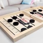 Board Game Wooden Fast Sling Puck Game Family Travel