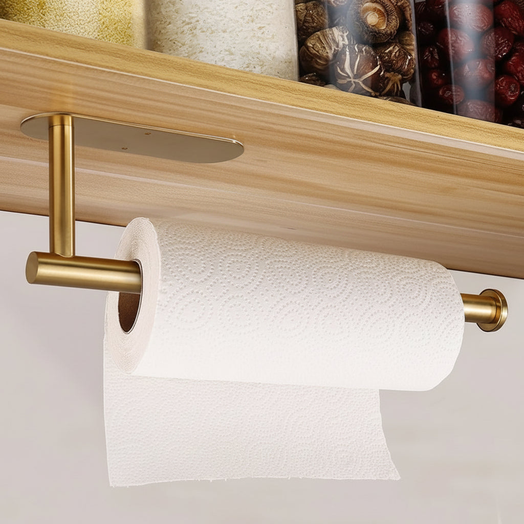 Under-Cabinet Kitchen Roll Holder, Stainless Steel — product view 1