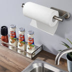 Under-Cabinet Kitchen Roll Holder, Stainless Steel — product view 3