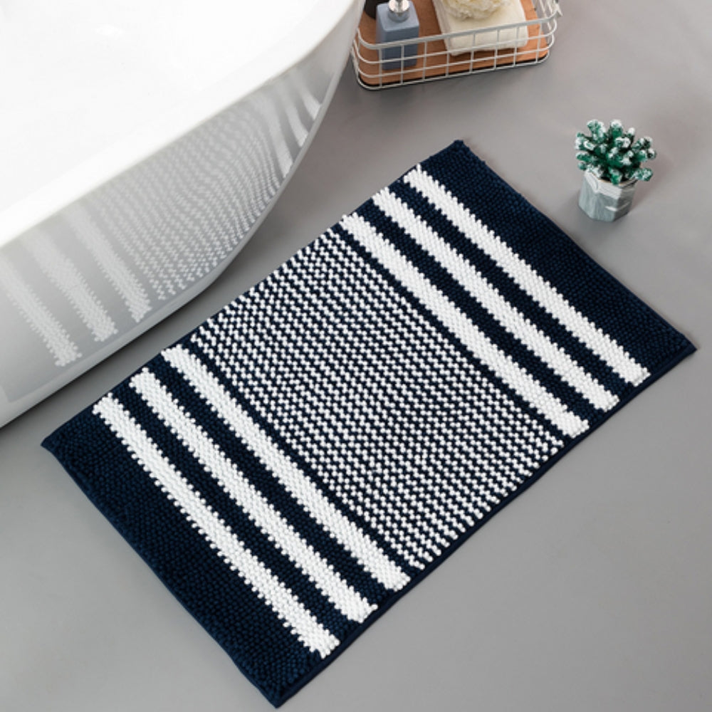 Striped Chenille Bath Mat – image 6