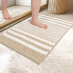 Striped Chenille Bath Mat – image 3