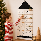 Fabric Christmas Advent Calendar, 24-Pocket Wall Countdown - product view 6