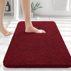 Chenille Bath Mat with Non-Slip PVC Backing - product view 6