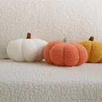Teddy Fleece Pumpkin Cushion, 20.32 cm - product view 3