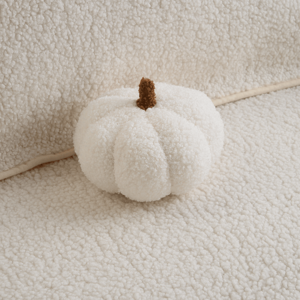 Teddy Fleece Pumpkin Cushion, 20.32 cm - product view 1