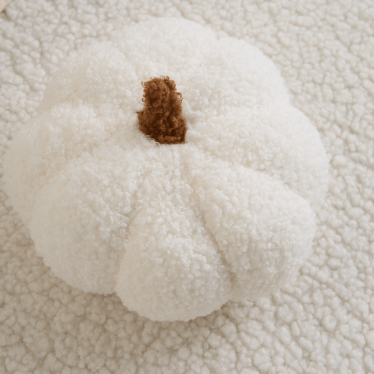 Teddy Fleece Pumpkin Cushion, 20.32 cm - product view 4