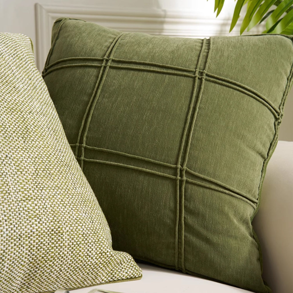 Plush Grid Cushion Cover, 45.72 x 45.72 cm - product view 15