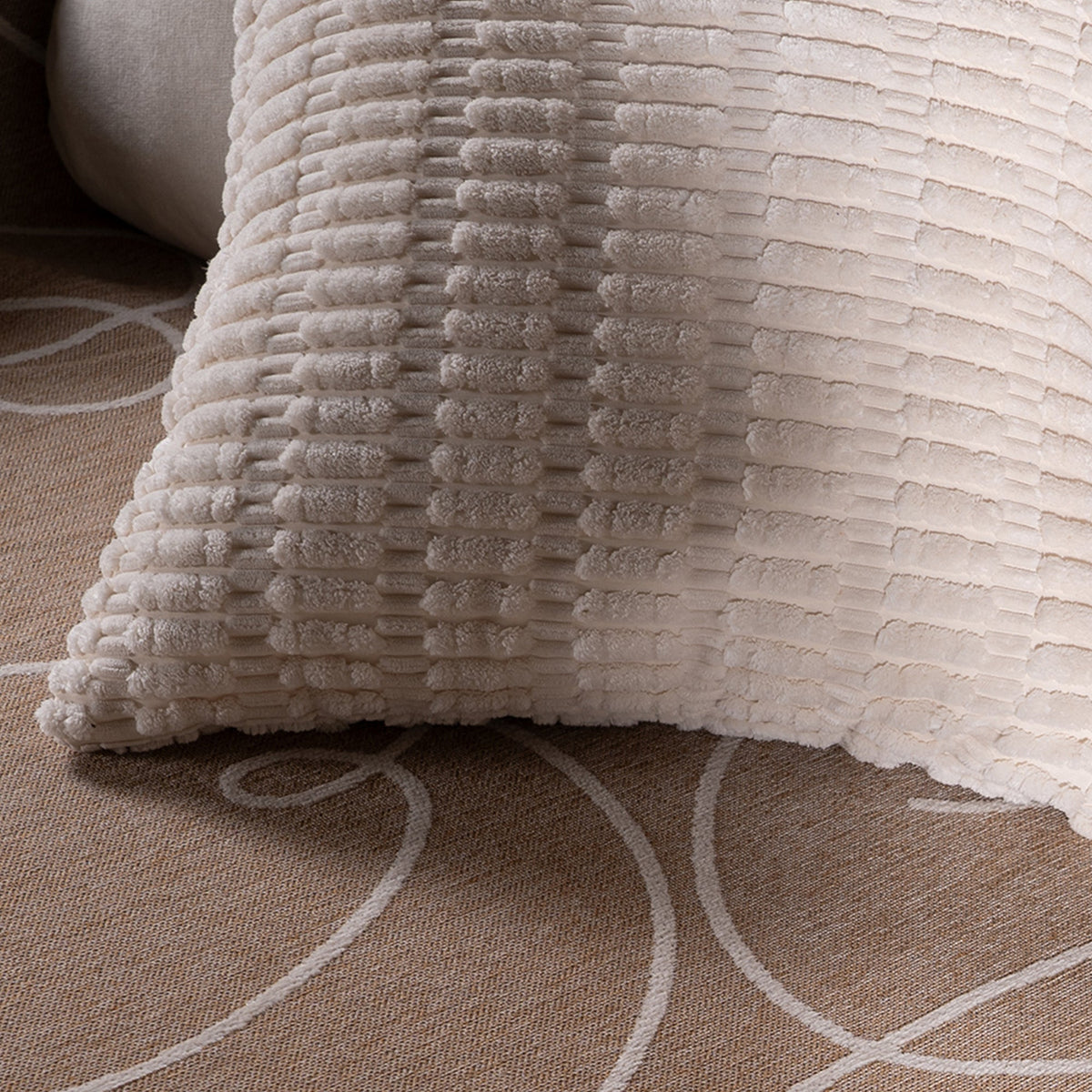 Plush Grid Cushion Cover, 45.72 x 45.72 cm - product view 3
