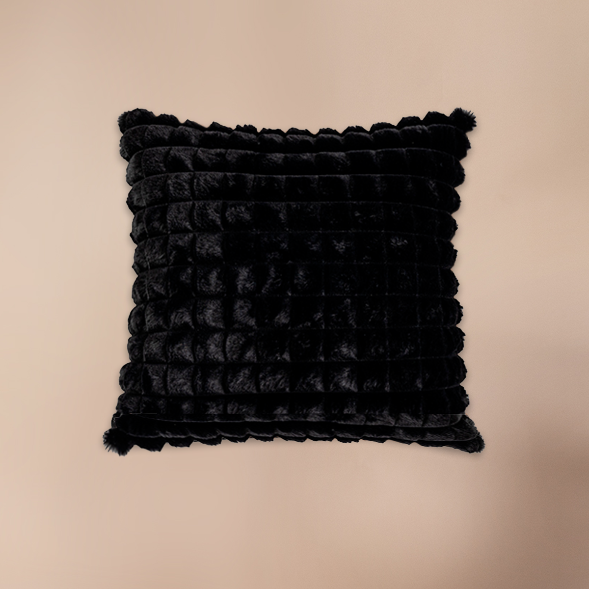 Plush Grid Cushion Cover, 45.72 x 45.72 cm - product view 5