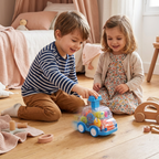 Gear Mechanism Push Go Toy Cars Kids Colourful Educational