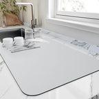 Quick-Dry Dish Drying Mat — White