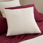 Quilted Cushion Covers with Geometric Stitching, Set of 2 - product view 17