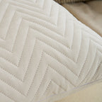 Quilted Cushion Covers with Geometric Stitching, Set of 2 - product view 20