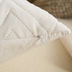 Quilted Cushion Covers with Geometric Stitching, Set of 2 - product view 21