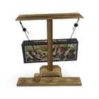 Ring Toss Tabletop Game Wooden Hook and Ring Party Game