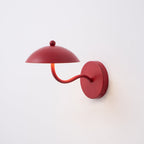 Coloured Metal LED Wall Sconce, Compact Curved Design - view 40
