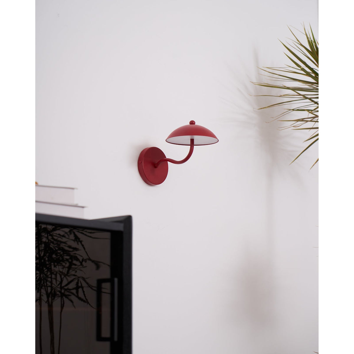 Coloured Metal LED Wall Sconce, Compact Curved Design - view 18