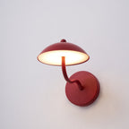 Coloured Metal LED Wall Sconce, Compact Curved Design - view 27