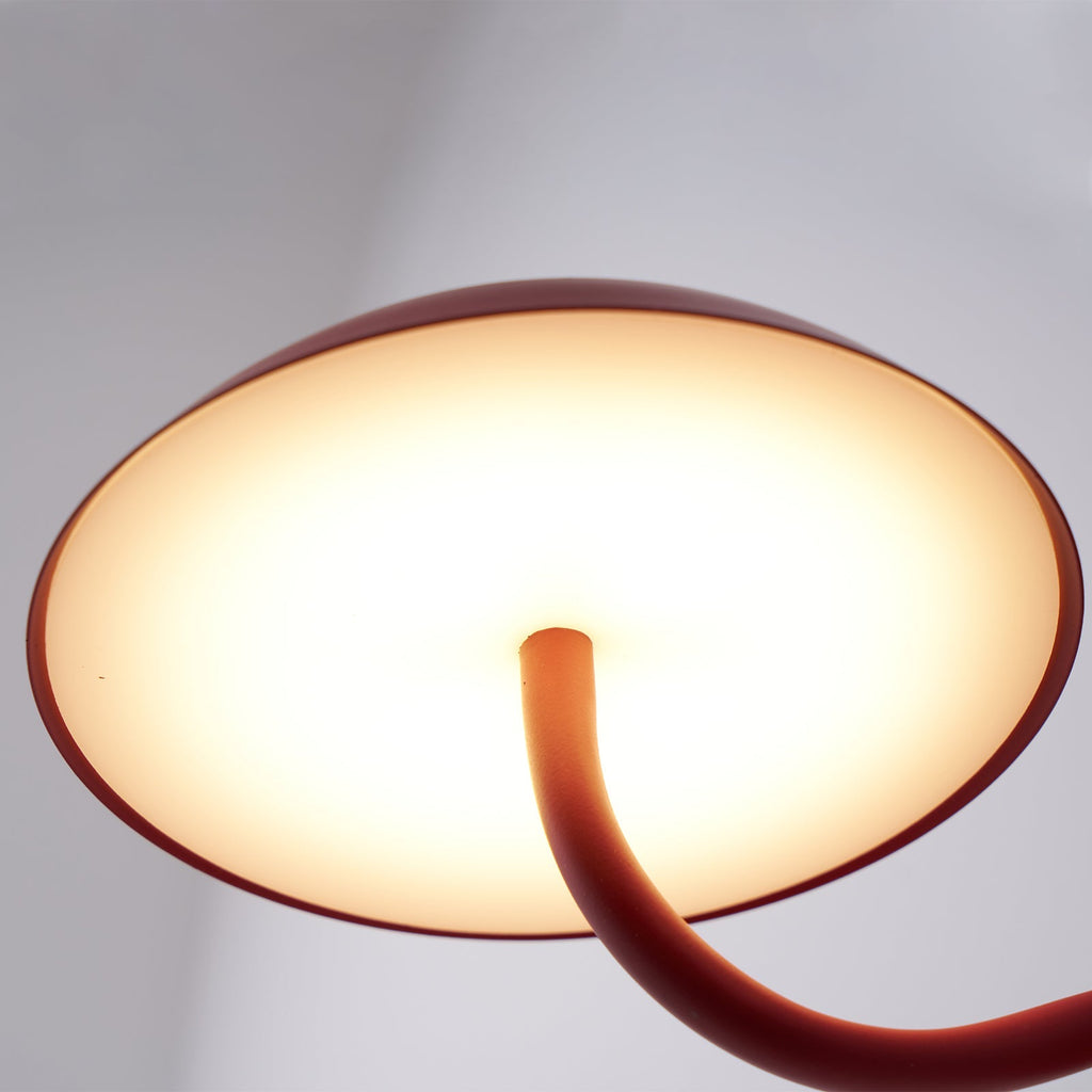 Coloured Metal LED Wall Sconce, Compact Curved Design - view 25