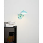 Coloured Metal LED Wall Sconce, Compact Curved Design - view 13