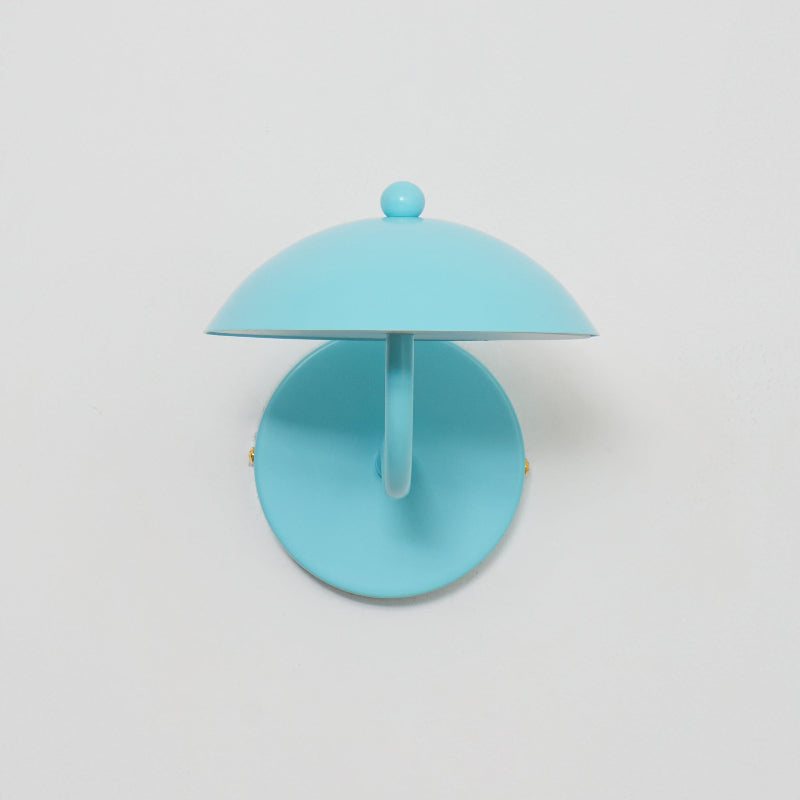 Coloured Metal LED Wall Sconce, Compact Curved Design - view 41