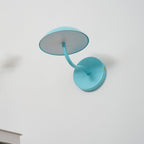 Coloured Metal LED Wall Sconce, Compact Curved Design - view 7