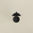 Coloured Metal LED Wall Sconce, Compact Curved Design - view 1