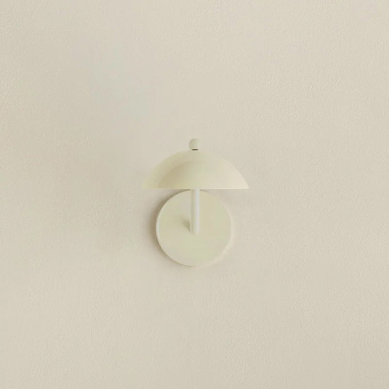 Coloured Metal LED Wall Sconce, Compact Curved Design - view 39