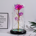 Rose Figure Display Glass Dome Gift Decoration