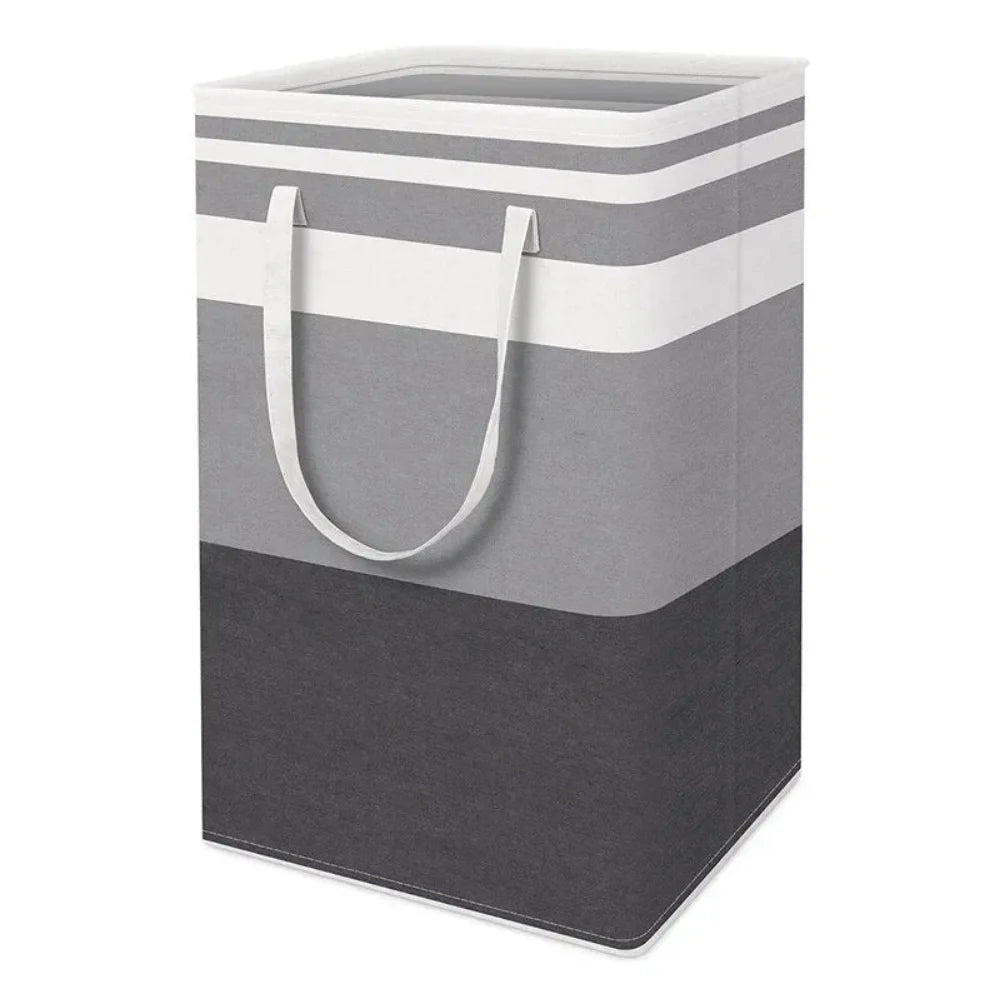 75L Waterproof Laundry Basket Foldable Fabric Clothes Hamper with Handles