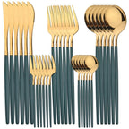 Polished Stainless Steel Cutlery Set, 30 Pieces
