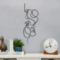 Abstract Face Metal Wall Art